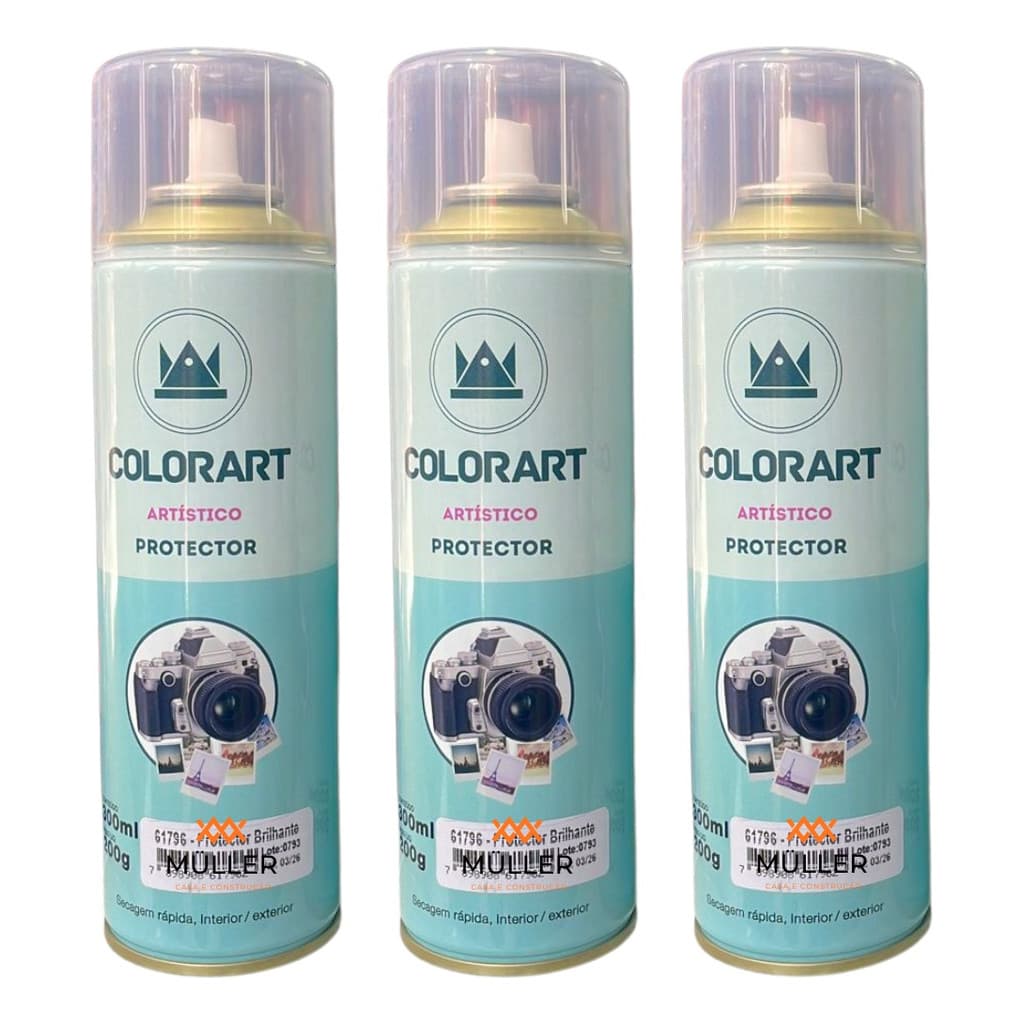 3 Protector Spray Verniz Impermeabilizante Foto Papel Gesso