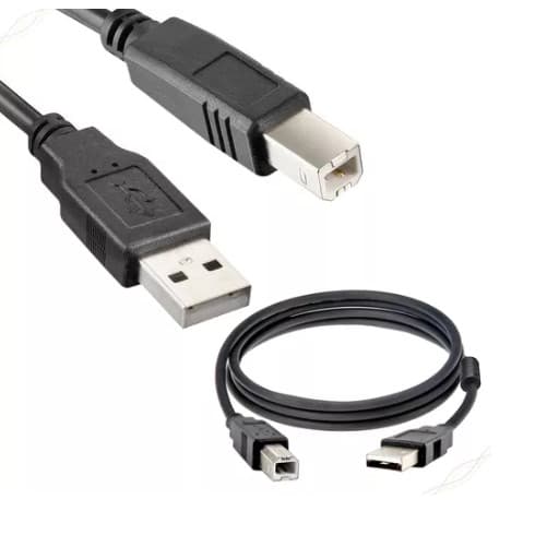 Cabo Impressora Usb Am+bm Com Filtro 1,5 Metros Preto