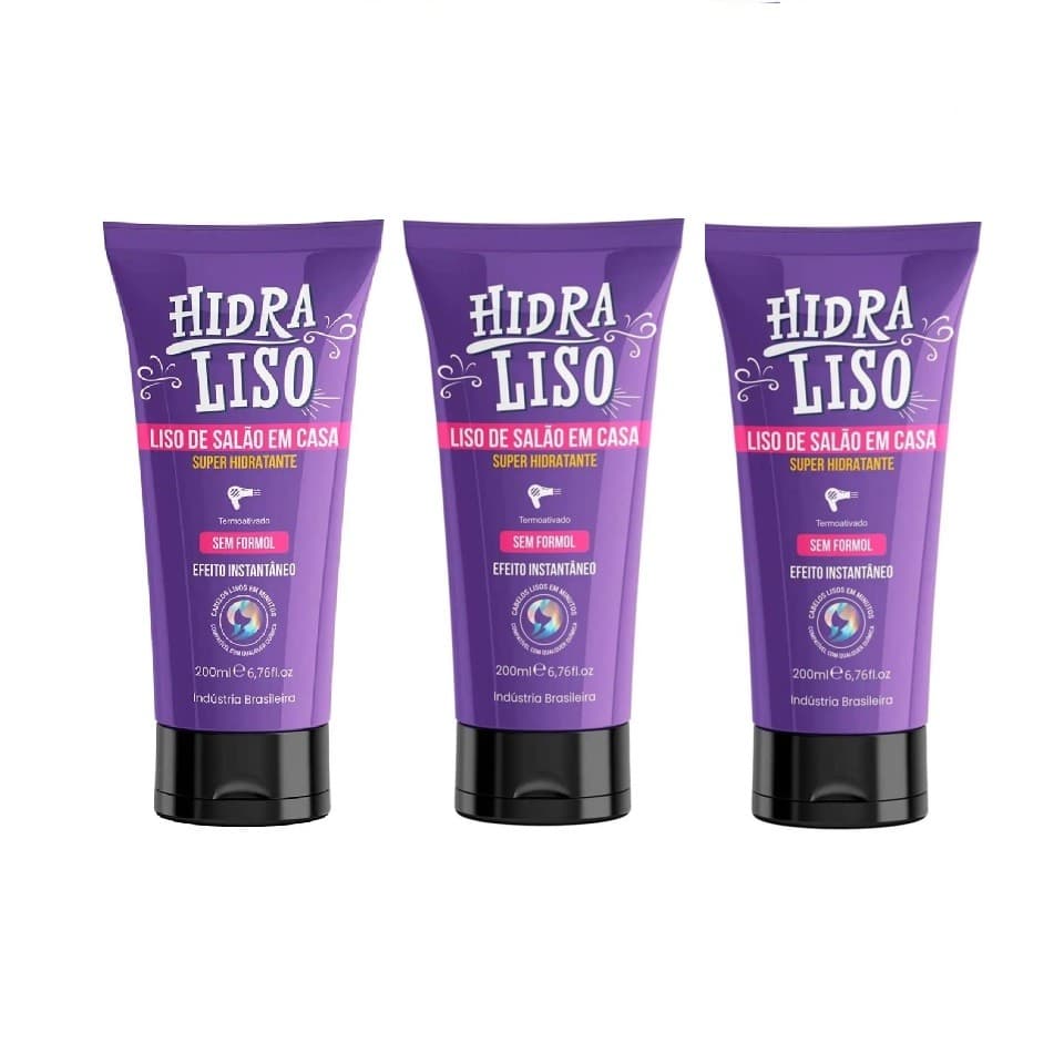 Combo 3x Progressiva Hidratante Sem Formol - Hidraliso