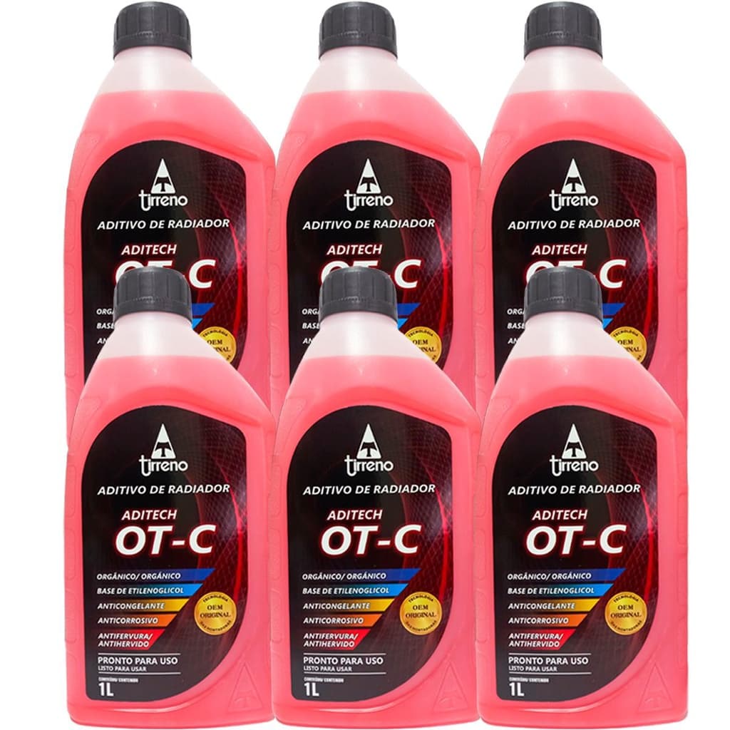 Kit Aditivo Radiador Pronto Uso Homologado OT-C 6 unidades