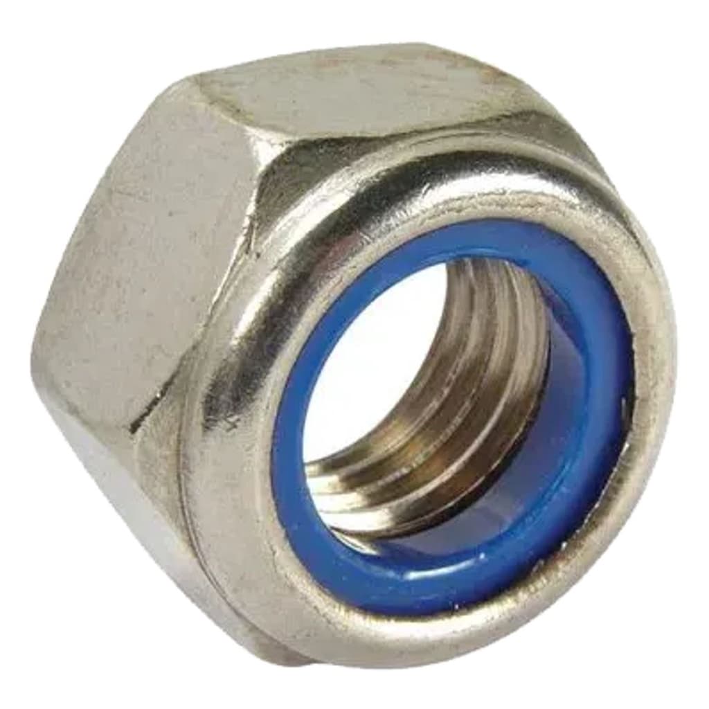Porca Travante Parlock M6 6mm Zincado Branco Pacote 50 pçs