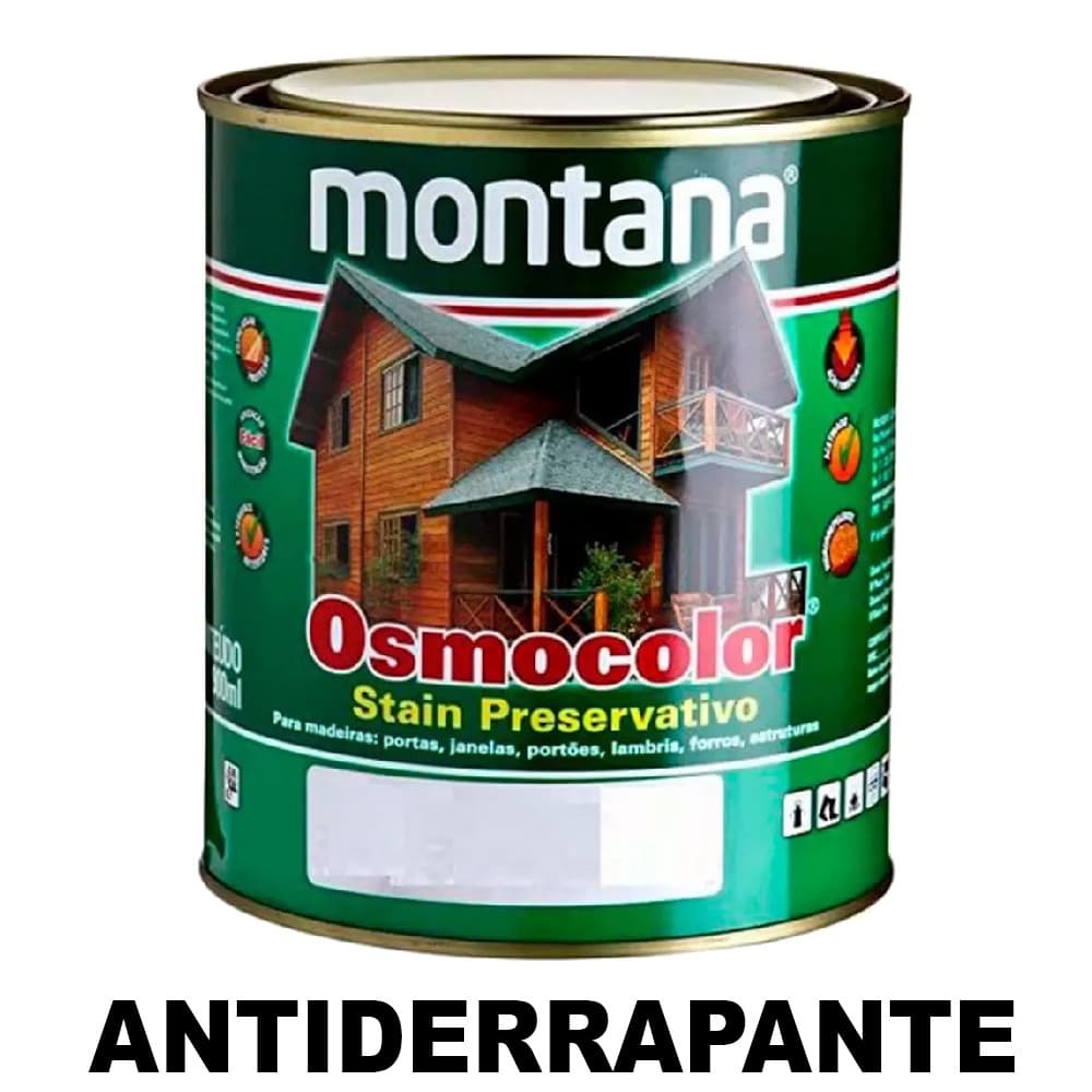 Stain Osmocolor Montana Deck Antiderrapante Castanho 0,9L