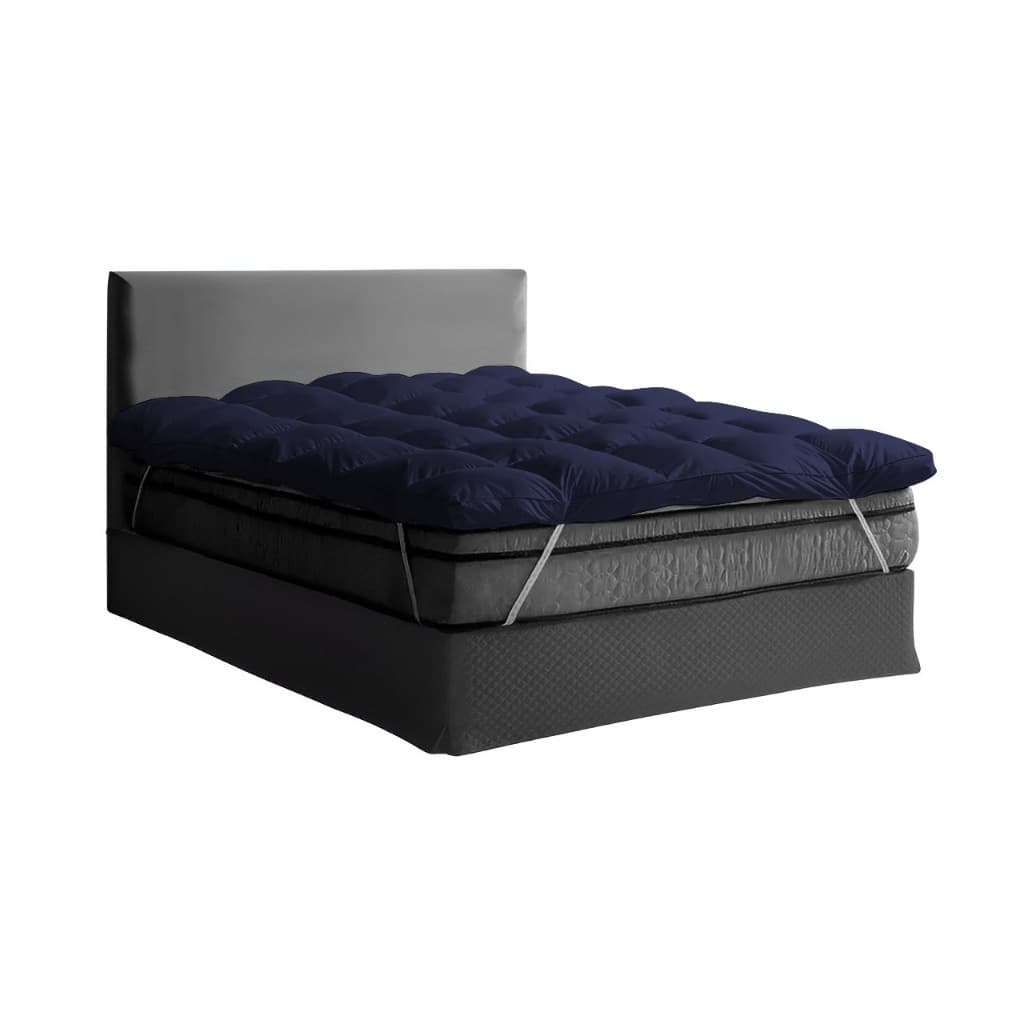 Pillow Top Protetor De Colchão Cama Solteiro Percal 400 Fios Com Elástico