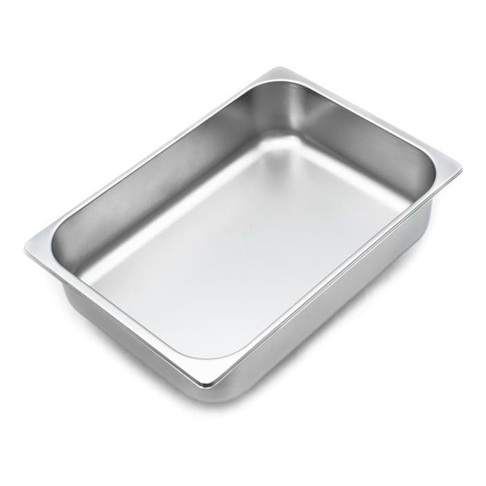Cuba Gelato 36x25x8 5 Litros Expositor Premium Para Sorvete, Açaí, Gelato em Aço Inox Profissional