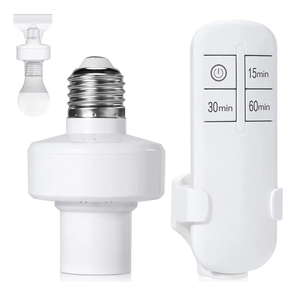Soquete Bocal Acender Lâmpada Com Controle Remoto E27 Bivolt