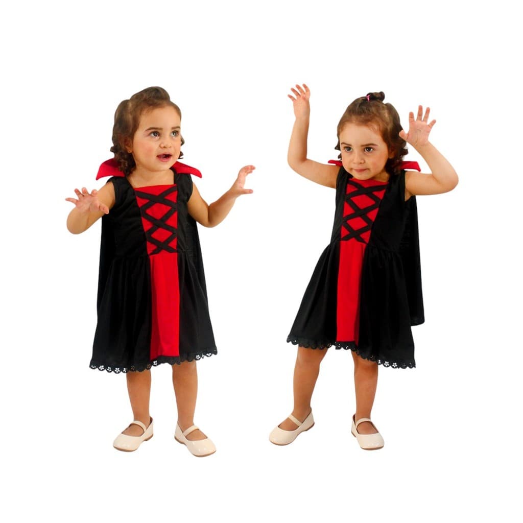 Fantasia infantil Vampira Confort fantasia de bebê vampira - Fantasia Carnaval infantil