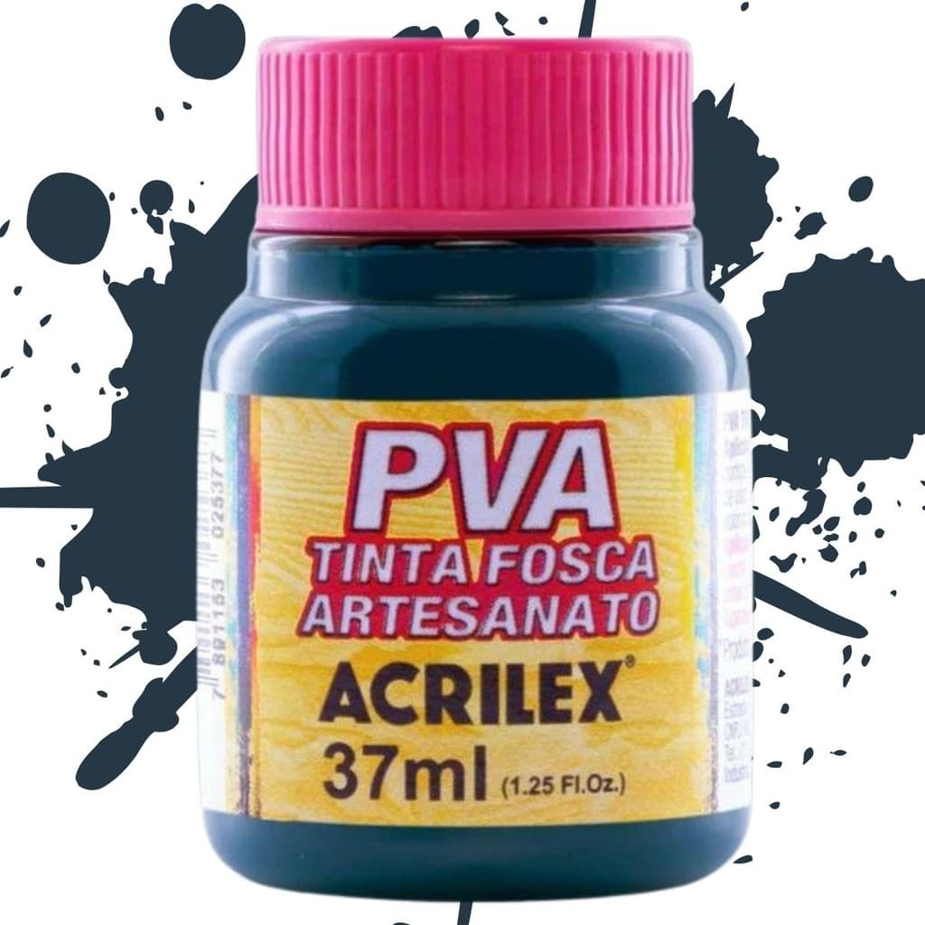 Tinta PVA 37ml 596 - Azul Petróleo