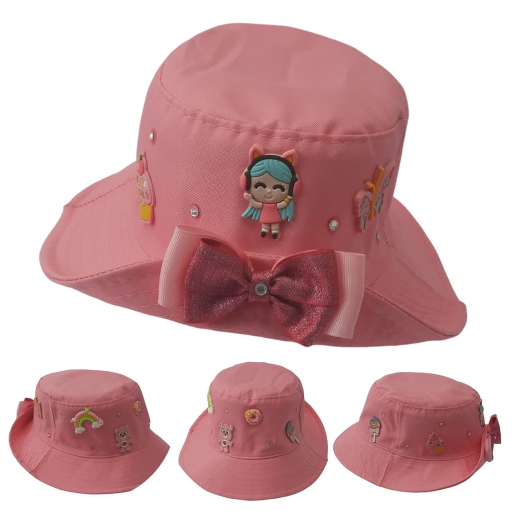 Chapéu Para Erê Menina Feminino Rosa Decorado Umbanda