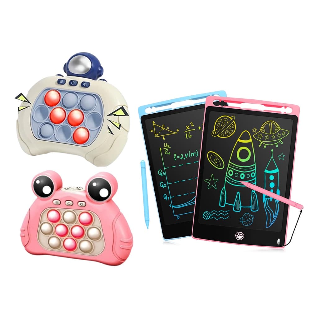 2 Em 1 Pop It Quick Push Sensorial E Lousa magica escrever Lcd