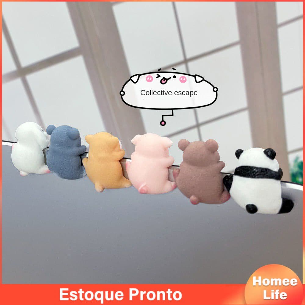 Tela Ornamento Fofo Monitor Decorações De Pequenos Animais Navegador De Carros Acessórios Para Decoração De Computador