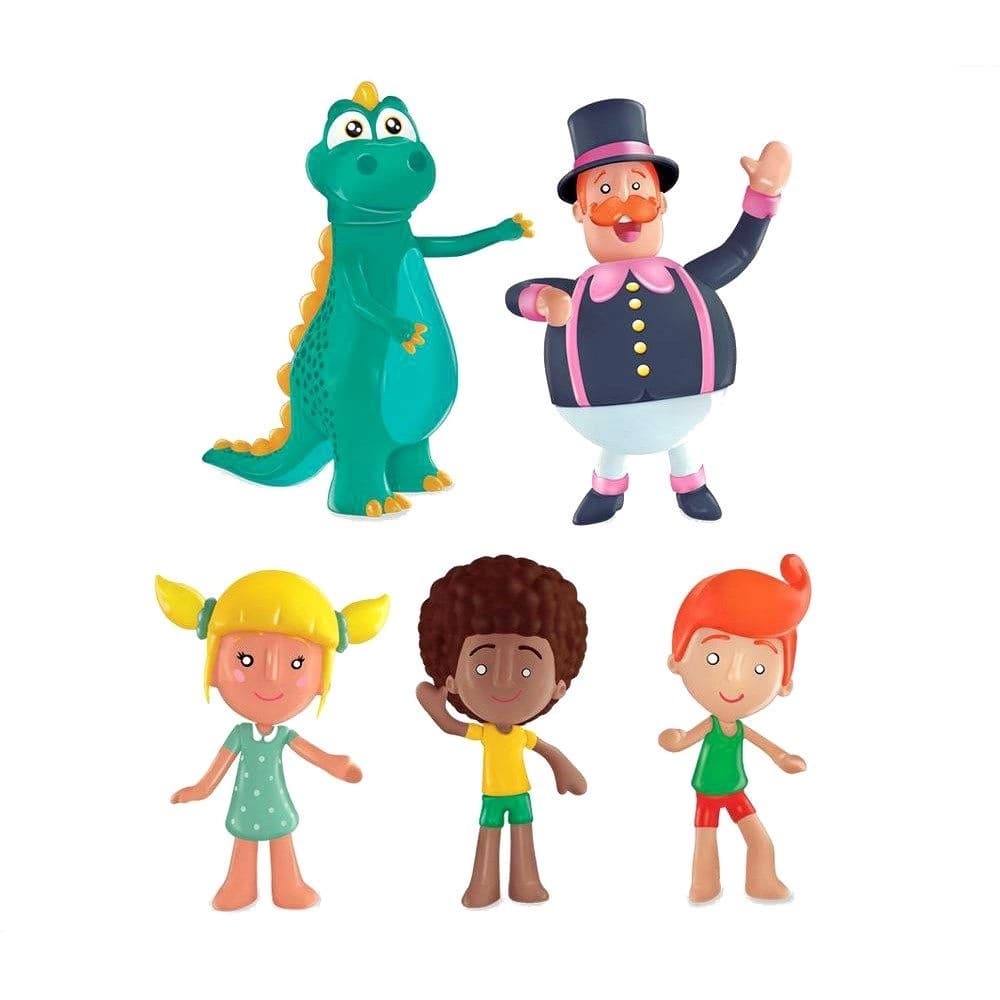 Brinquedo Bonecos Mundo Bita Família De Vinil 5 Personagens Original Lider Presente Infantil Crianças 3 anos +