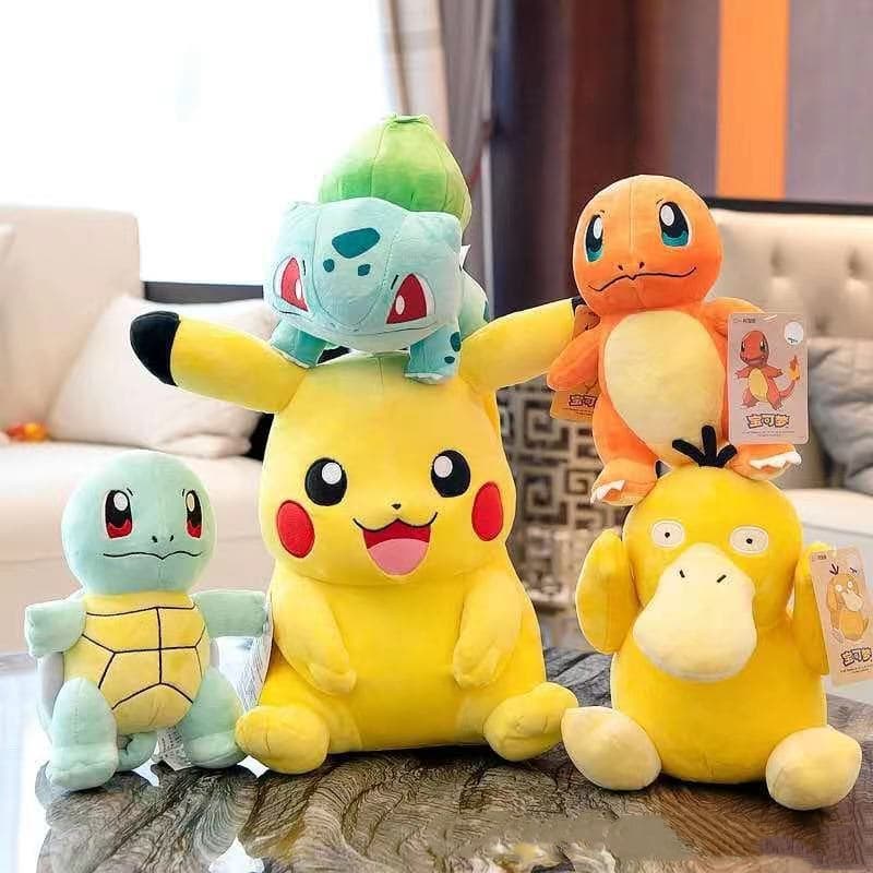 Pokemon Brinquedos De Pelúcia Pikachu Squirtle Boneca Crianças Aniversário Presente Natal