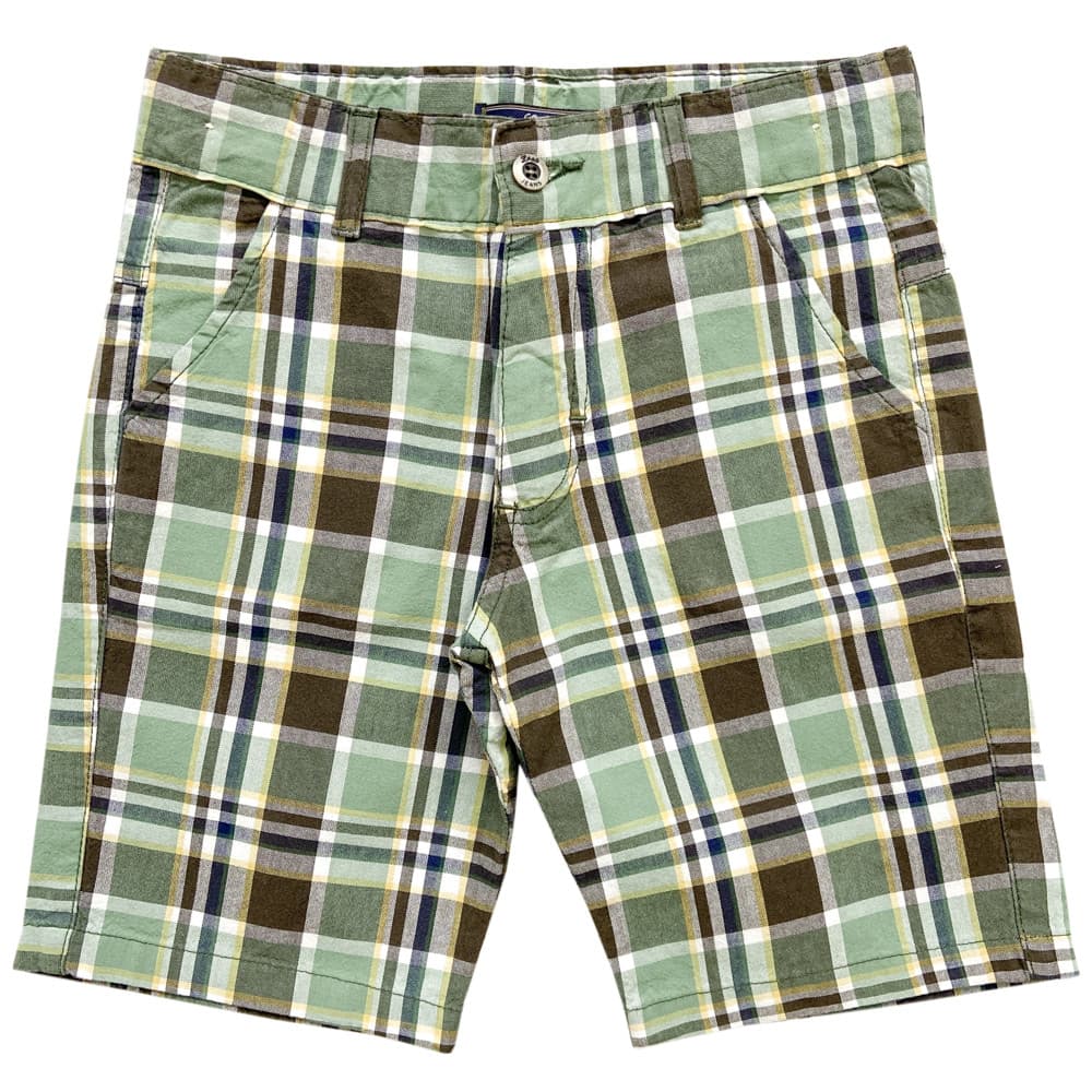 Bermuda Juvenil Look Jeans Sarja Xadrez Collor