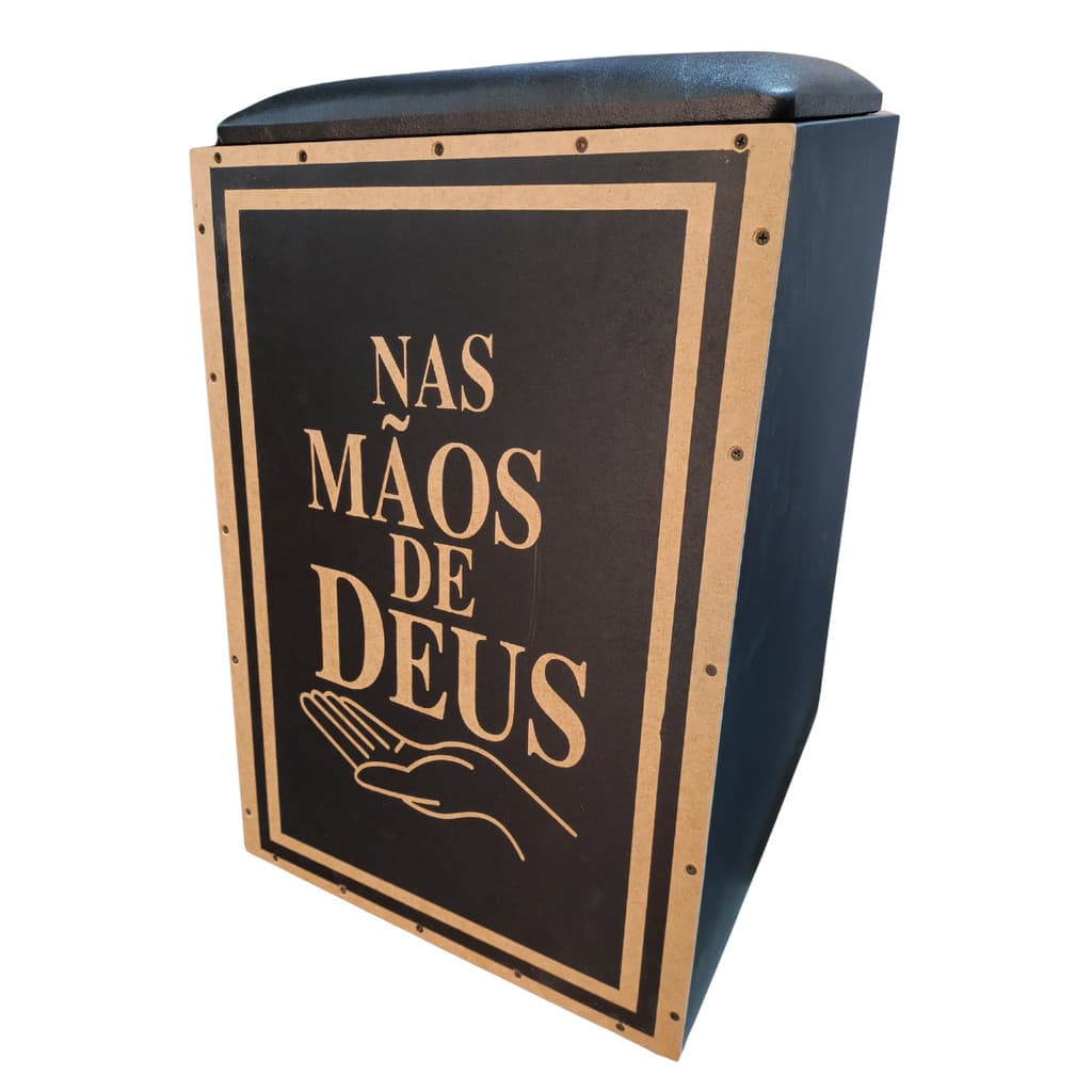 Cajon Eletroacústico Inclinado Jaguar K2Pro Nas Mãos de Deus