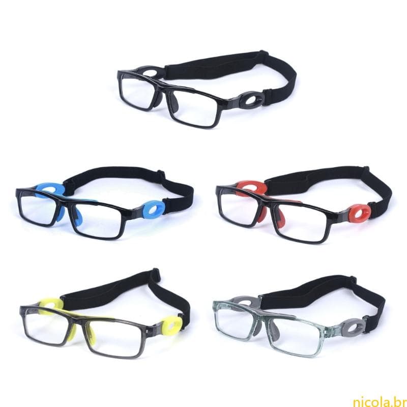 Óculos Nic Football Eye Glasses Anti-Colisão Para Ciclismo Armação Miopia