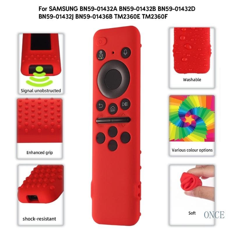 Uma Vez Elegante Capa Silicone Para BN59 01432A Controle Remoto Protetores Pele