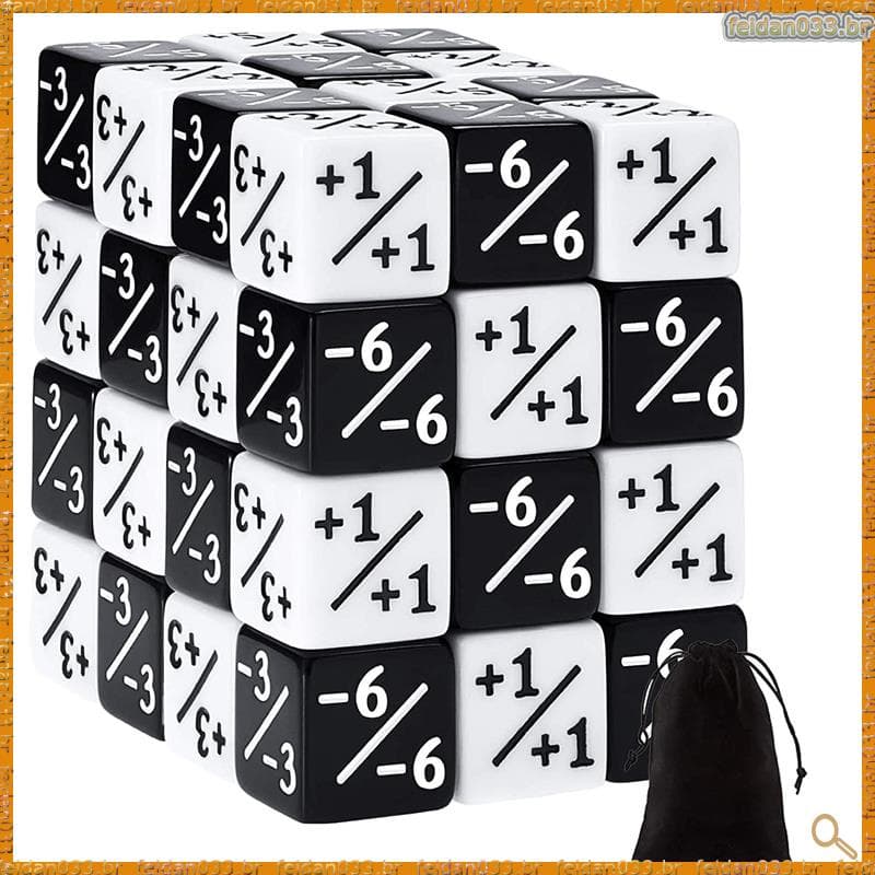 48 Peças Contadores De Dados De 16mm Token Fidelidade D6 Praça Para MTG , CCG , Jogo De Cartões