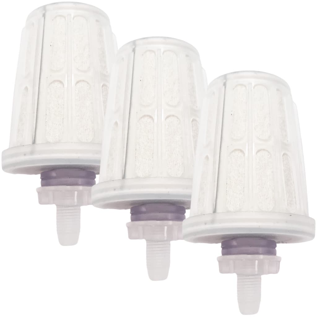 Kit 3 Velas Universal 6 X 7,5 Cm Com Carvão Ativado Livre Do Excesso De Cloro Plástica Lazarios