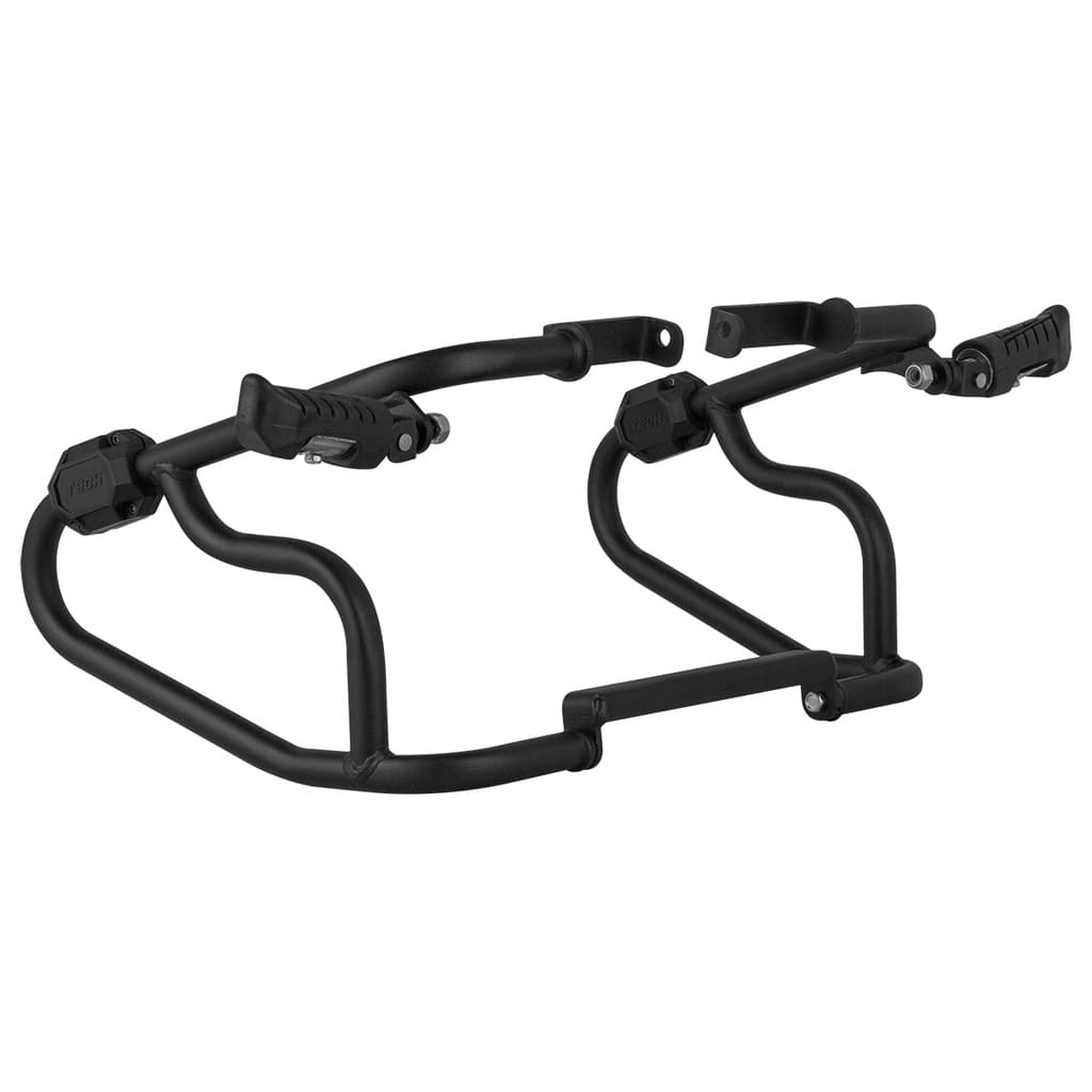 Protetor De Carenagem Motor Shield Com Pedaleira Retrátil Para Moto Cb 300 Cromo Forte