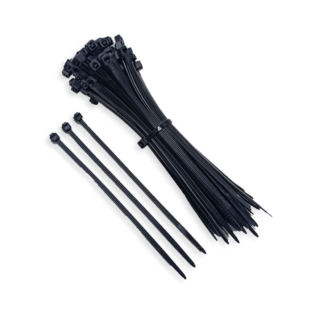 Abraçadeira Nylon Preta Enforca Gato Para Cabos Fios 3.6x150mm 100 Unidades