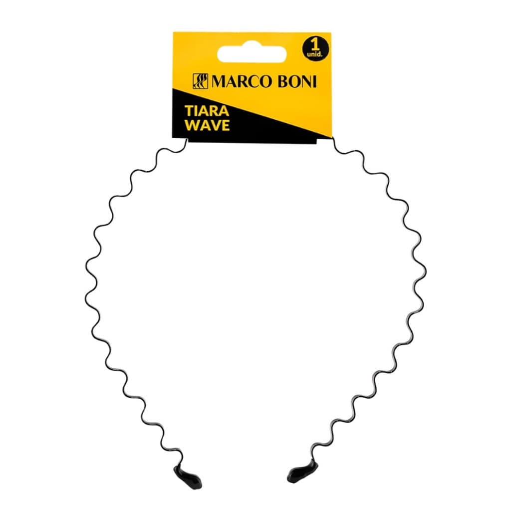 Tiara De Cabelo Wave Arquinho Ondulado Em Metal Marco Boni