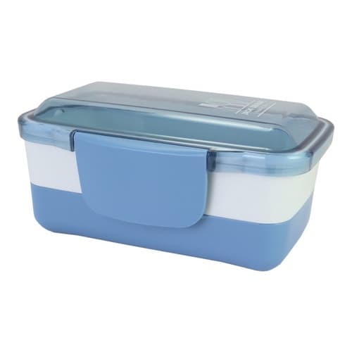 Pote De Plástico Marmita Com 2 Compartimentos Para Alimentos