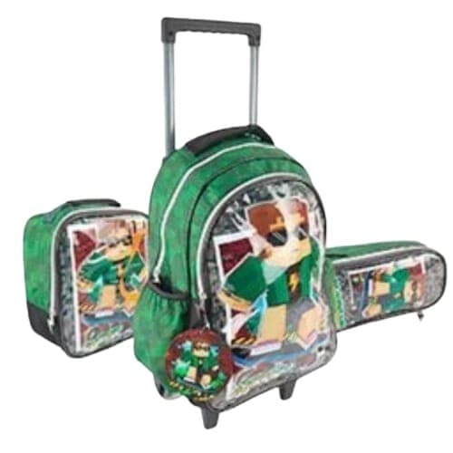 KIT Mochila de Rodas Infantil Gamecraft