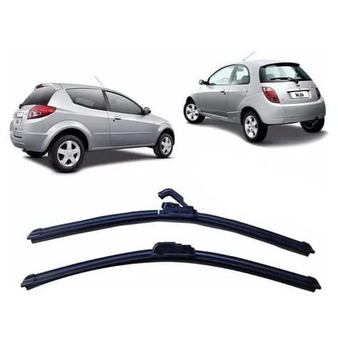 Par de Palhetas para Limpador de Parabrisa Dianteiro para Ford Ka 2002 Até 2009