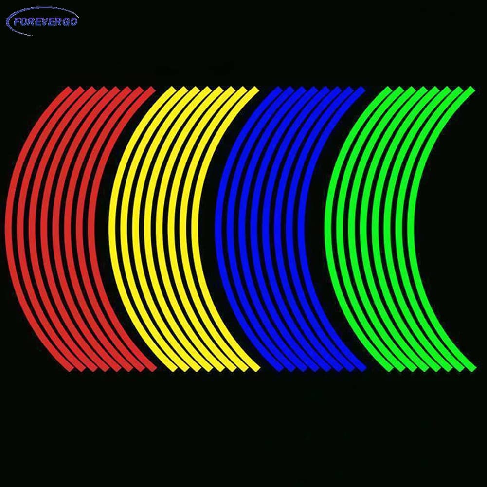 16Pcs 18inch Stripsmotocicleta Rim Ri
