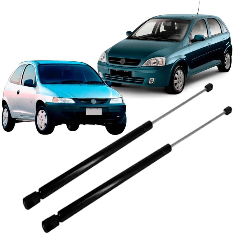 Par Amortecedor Porta Mala Tampa Traseira Celta 2000 2019 Corsa Hatch 2002 2019