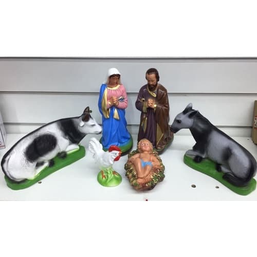 Presépio Natalino 6 Peças Natal Nascimento Jesus