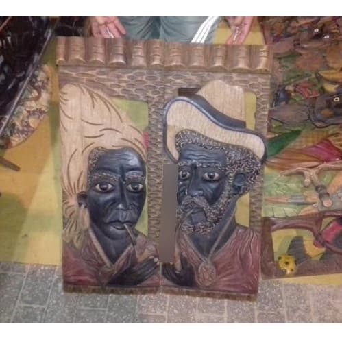 Quadros Antigos Magnifica Família Joaquina Candoble e Religião