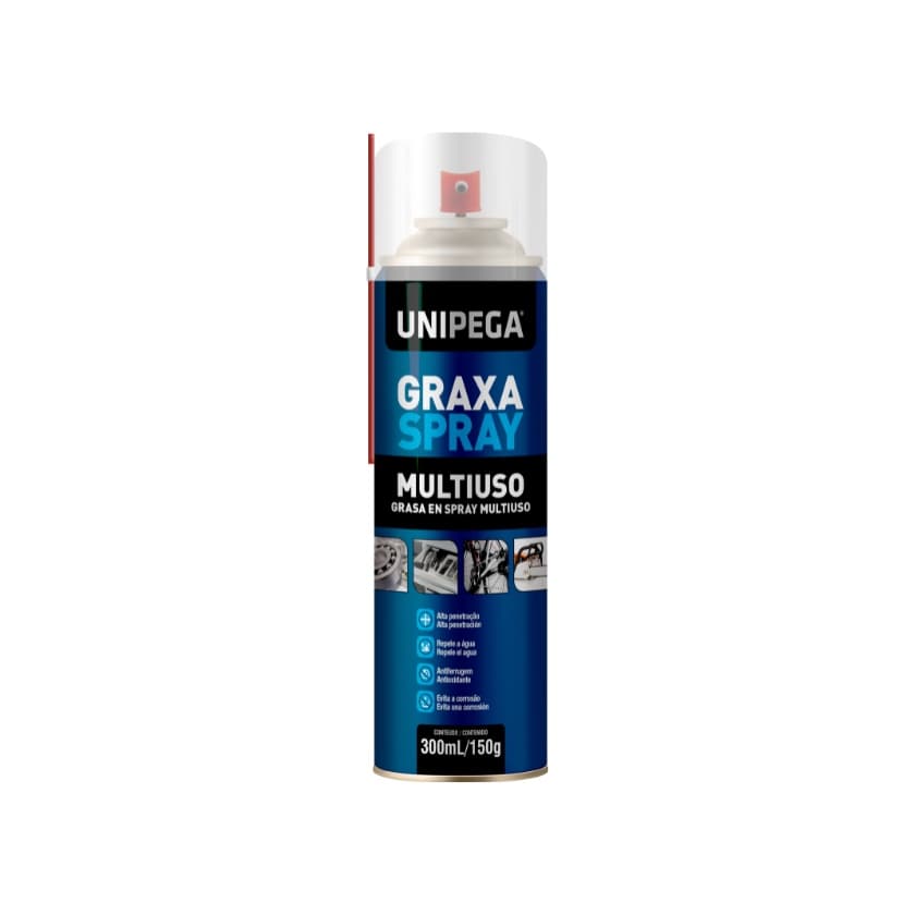 Graxa Spray Lubrificante Corrente Multiuso Unipega - 300ml