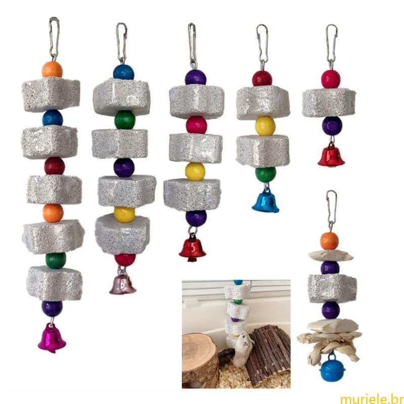 Mur Mineral Artigos Brinquedo Mastigar Papagaio Pedra Estimação Para Gaiola