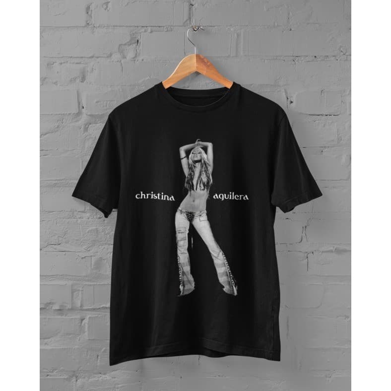 Camiseta Christina Aguilera Cantora Pop Camisa 100% Algodão Lançamento