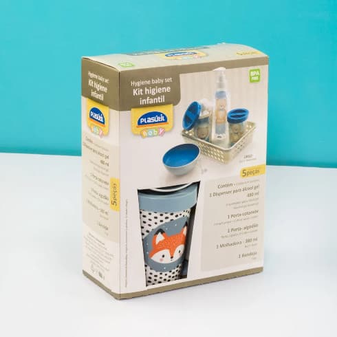 Kit Higiene 5 Peças para Bebês Plasútil: Praticidade, Segurança e Muito Amor!