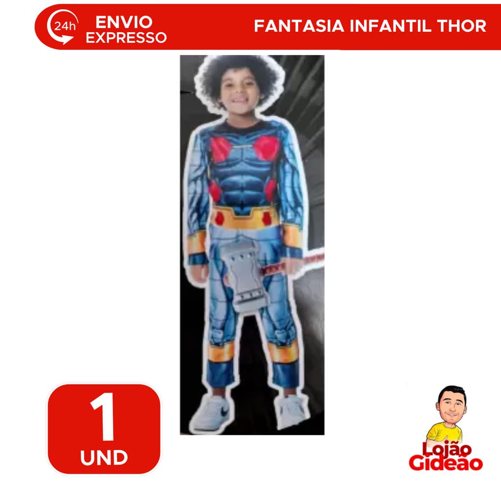 Fantasia Infantil Longa Com Martelo Para Festas Carnaval Halloween Fantasia Para Menino