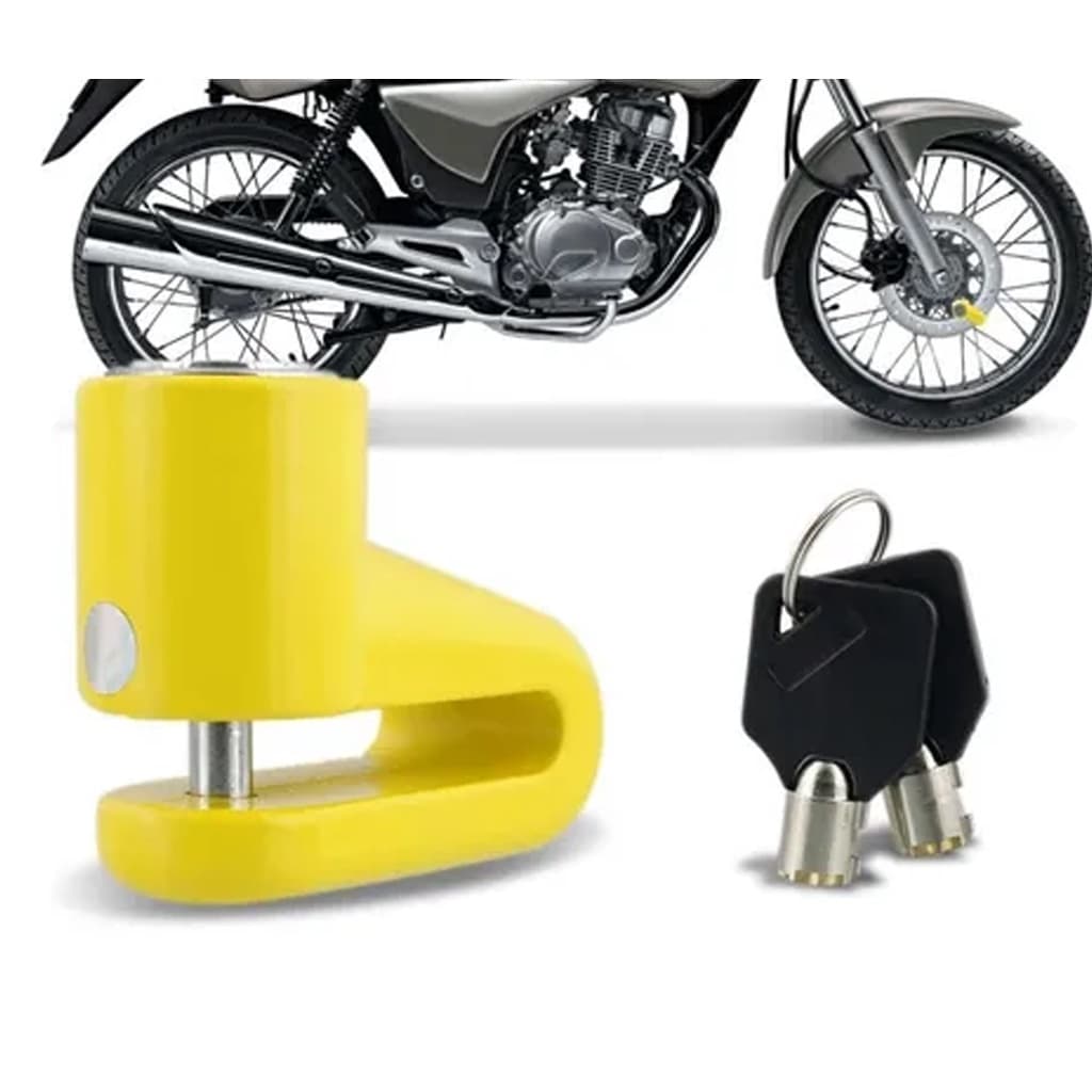 Cadeado Trava Para Disco Freio Moto Antifurto Universal Tranca