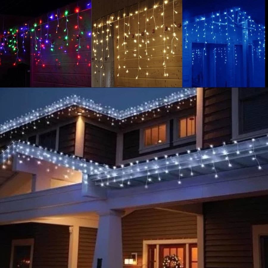 Pisca Pisca Cascata 100 Luz Led Iluminação Natalina Fio 2,5m  110v ou 220v