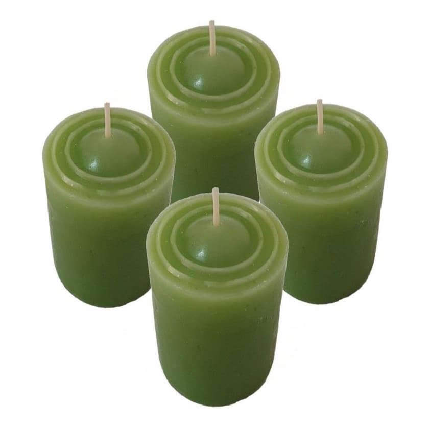 Kit 4 Velas Erva-doce Decorativa Aromatica Vegana Artesanal