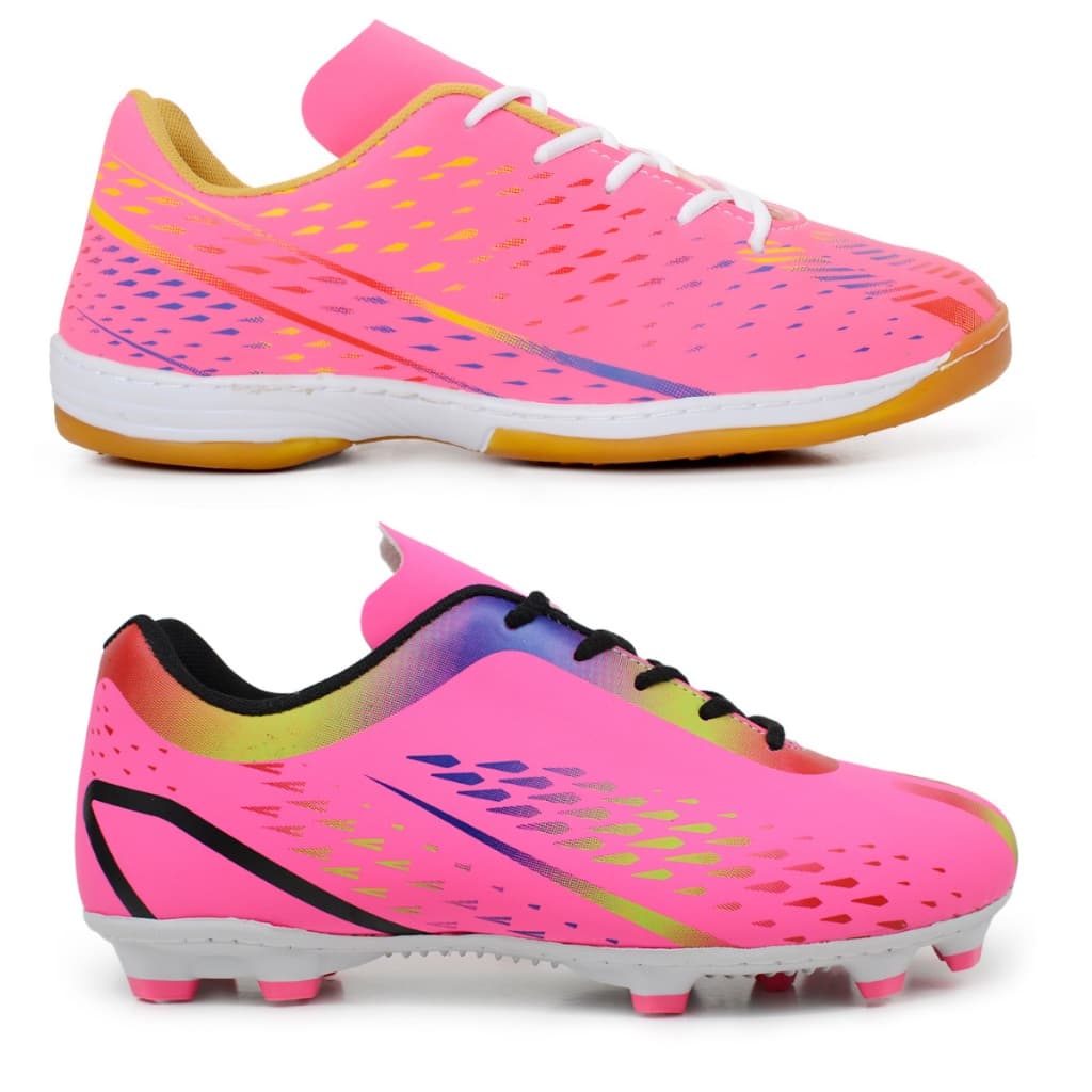 Kit 02 Pares Chuteiras Premium Original Campo Quadra Futsal Resistente Confortável
