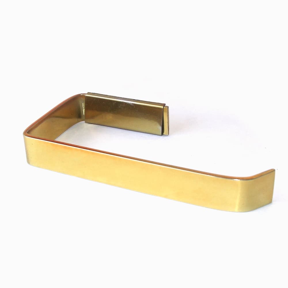 Porta Papel Higiênico Dourado de Parede Suporte Papeleira Luxo para Banheiro e Lavabo