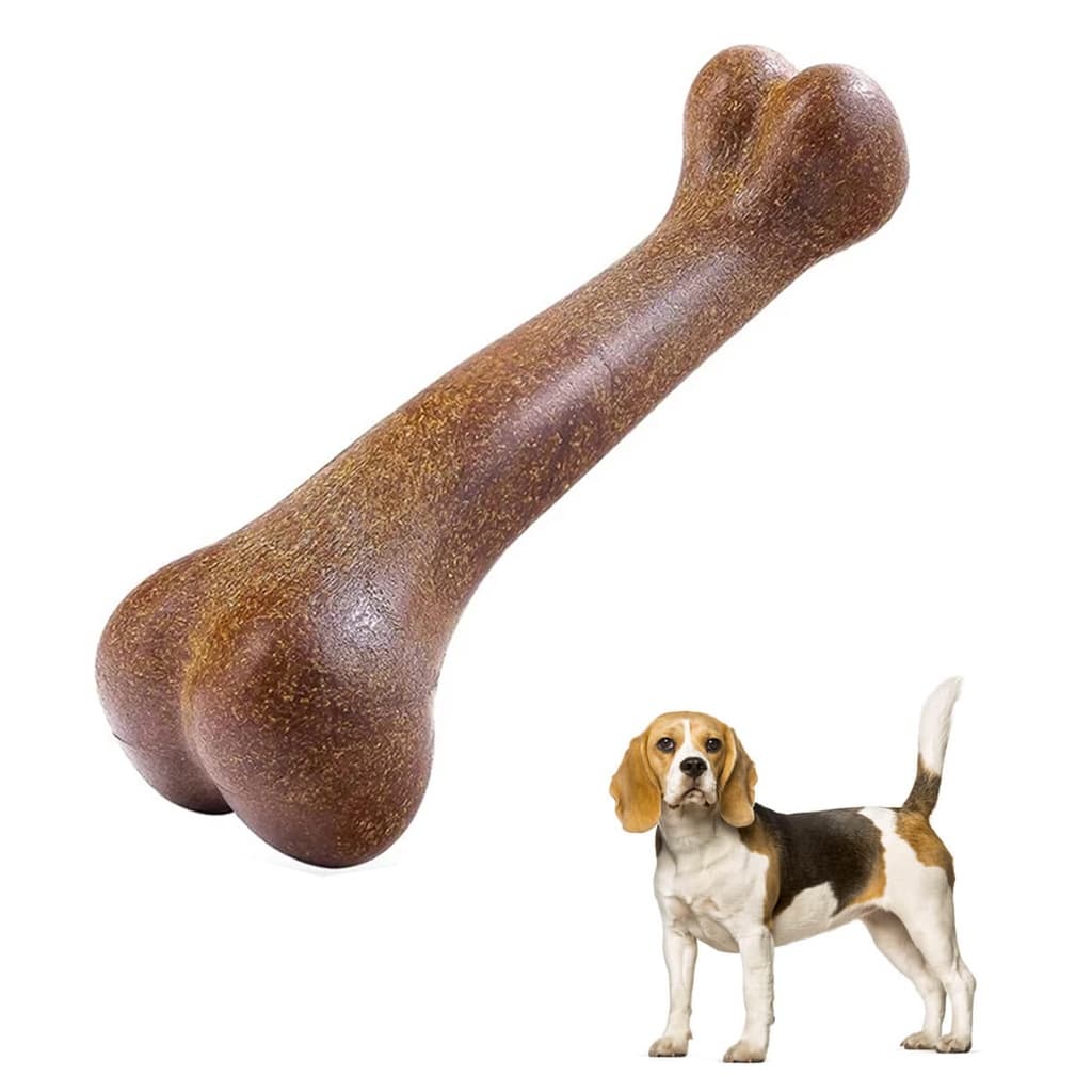 Brinquedo Pet Mordedor Osso Natural 15cm Cães Porte MEDIO GRANDE não tóxico
