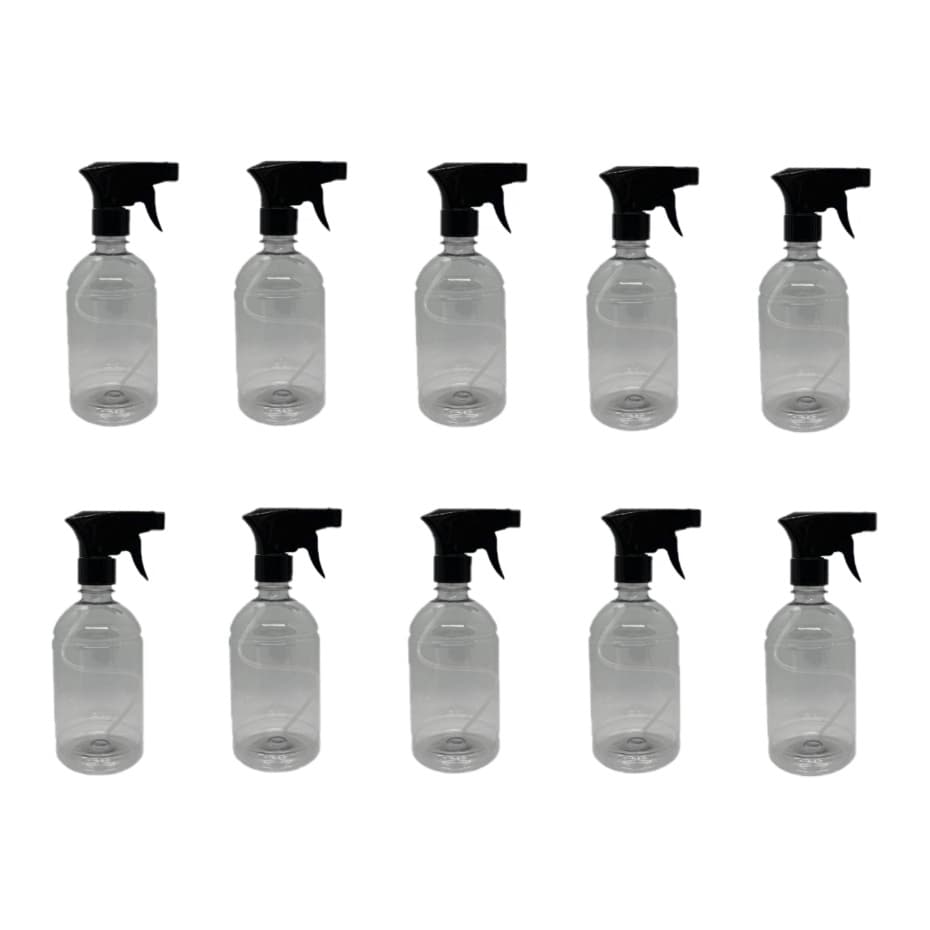 Kit 10 Frasco Preto Pulverizador / Borrifador 500 ML