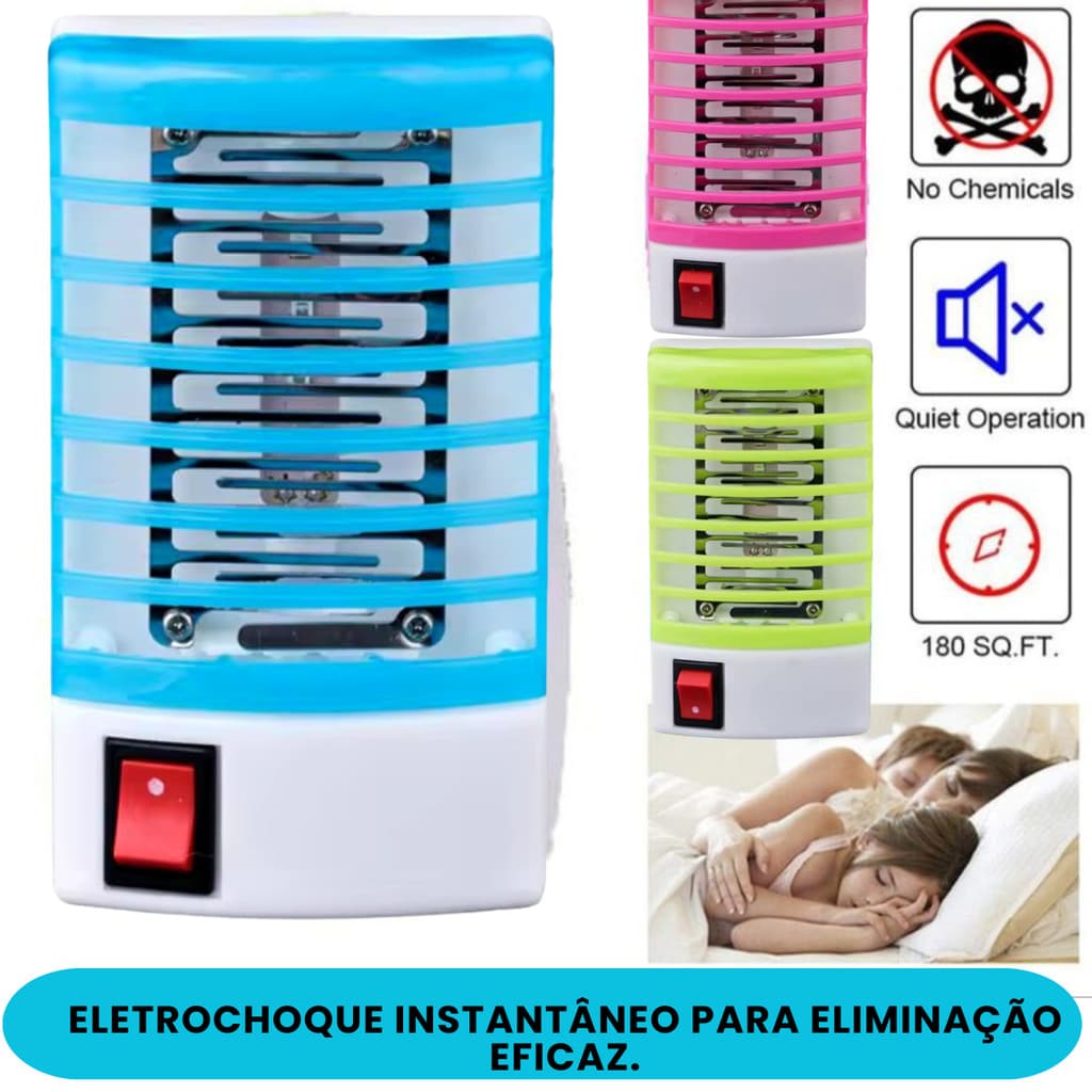 Luminária Lâmpada Elétrica Mata Mosquitos E Moscas com variação de unidades