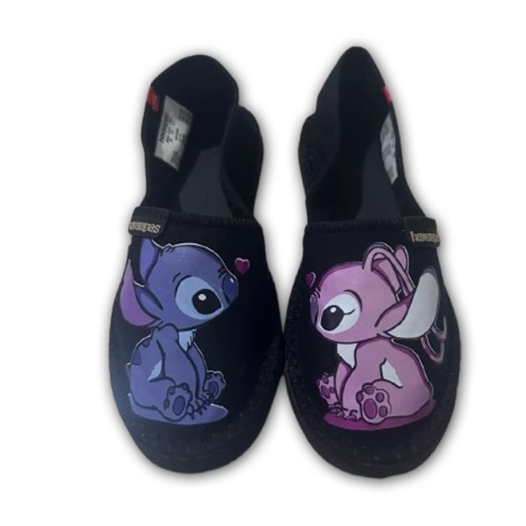 Sapatilha Alpargata havaianas Origine Stich and Angel Novidade promoção barato