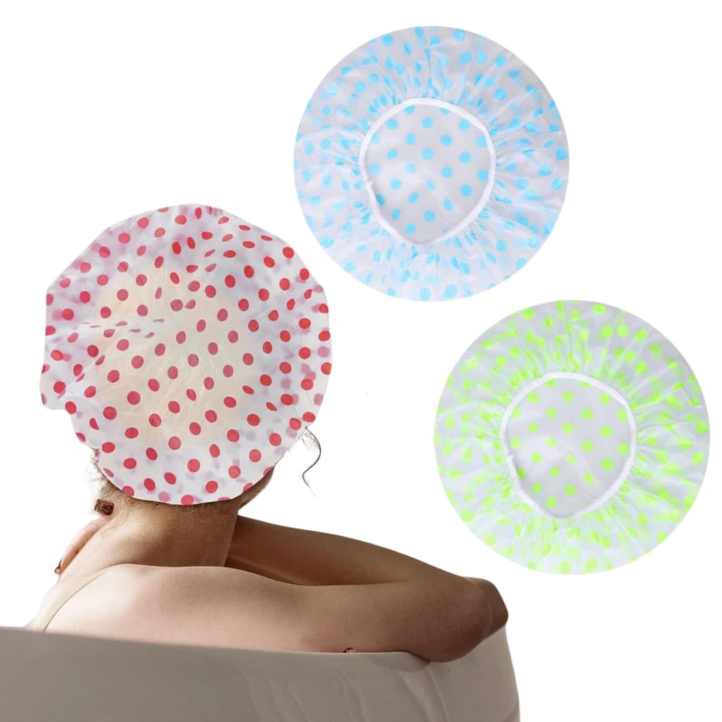 Kit 2 Toucas Para Banho Com Elástico Impermeável Tintura Hidratação Várias Estampas