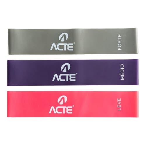 Kit Com 3 Faixas Elásticas Mini Band Acte