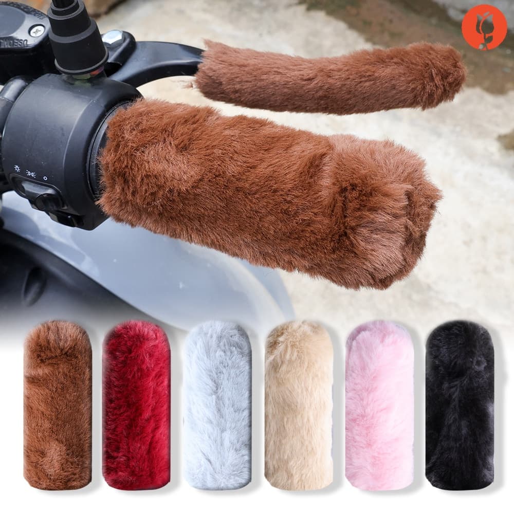 Capa Protetora Universal Para Freio De Motocicleta Mão/Inverno De Imitação Térmica De Pelúcia Mangas De Triciclo Elétrico