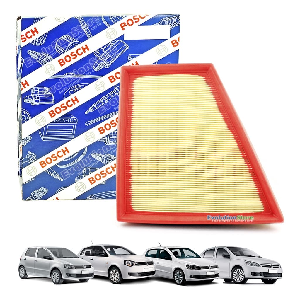 Filtro de Ar Motor Gol Voyage G5 G6 Fox Polo Motor 1.6 | Bosch 0986B02371